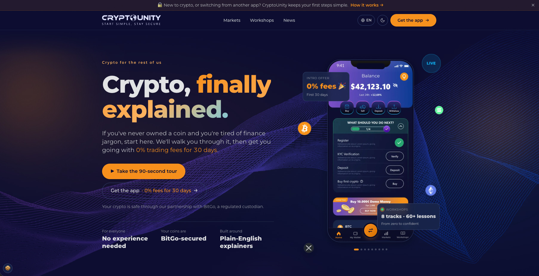 CryptoUnity's new website: crypto explained for beginners (DCA calculator, workshops and 33 cryptocurrencies)