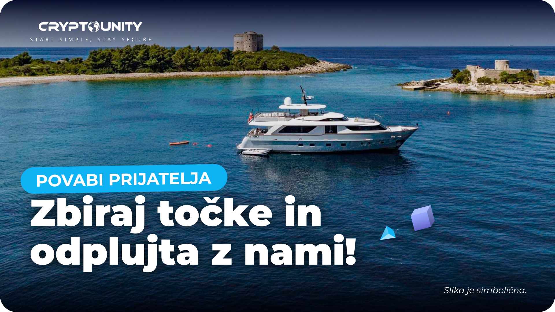 CryptoUnity te pelje na jahto! 🛥️