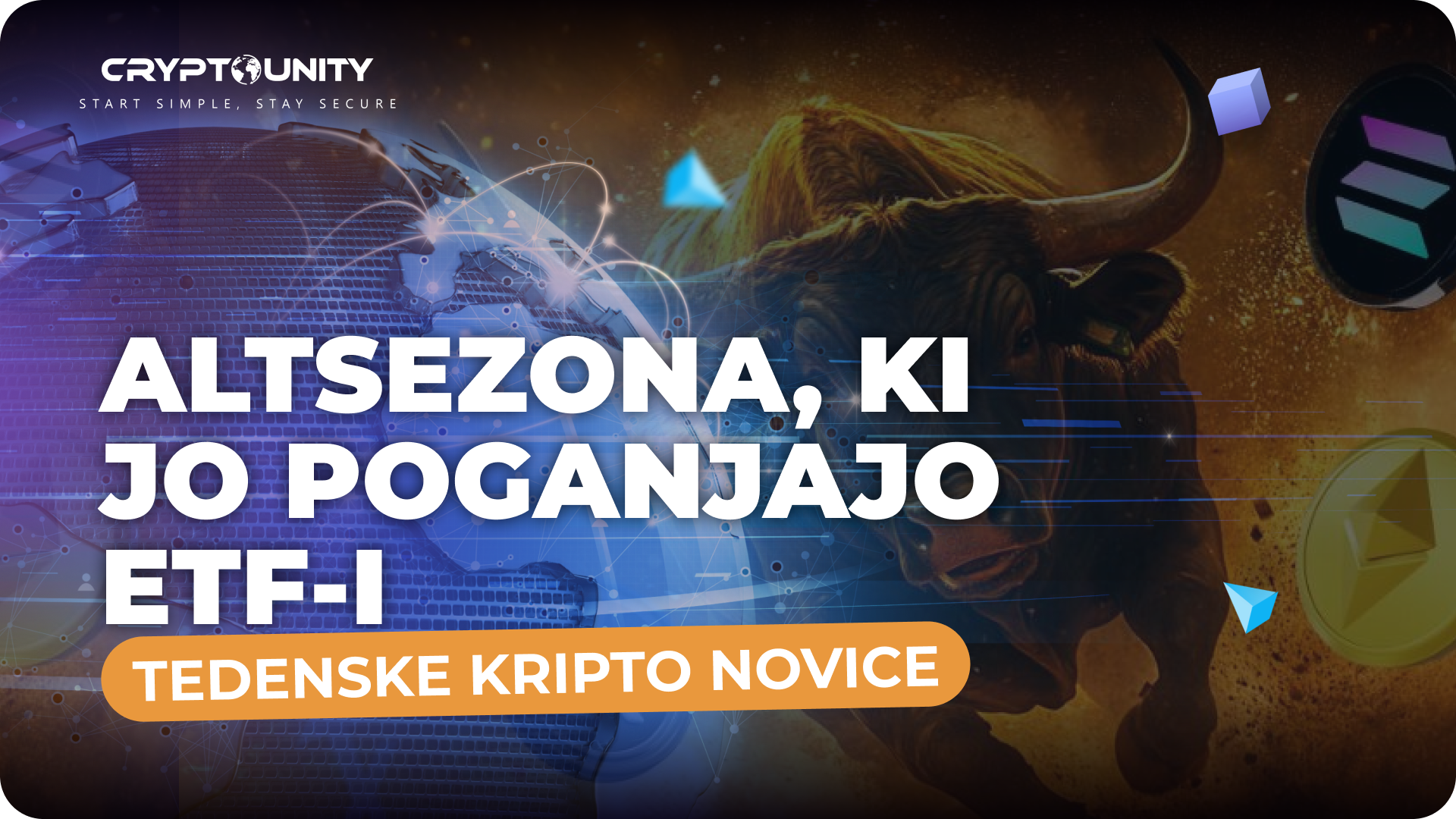 Ethereum se vzpenja, Solana nabira zagon — bo Fed sprožil naslednji premik? | Tedenske kripto novice