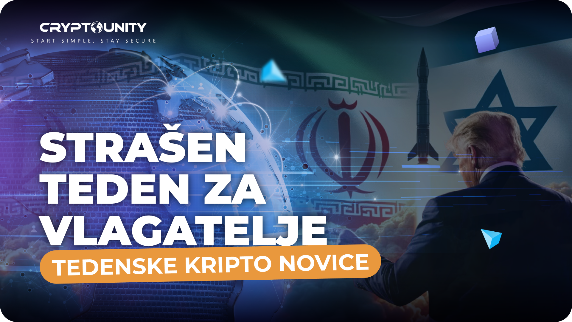 Bitcoin pade pod $100.000, nato skoči ob novici o premirju | Tedenske kripto novice