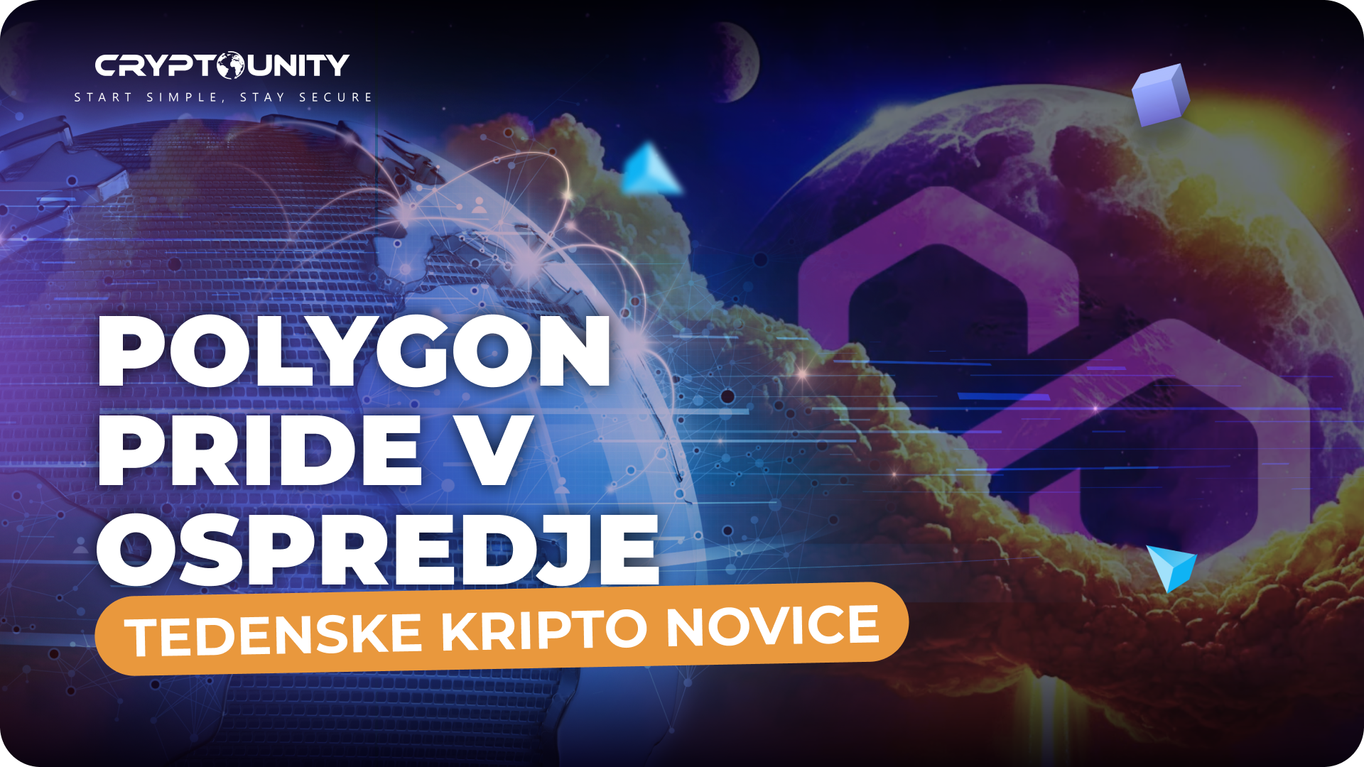 Opazujemo rast: BTC zaključi teden pri 93.000 € (109,000 $), ETH se nalaga, POL zasije | Tedenske kripto novice